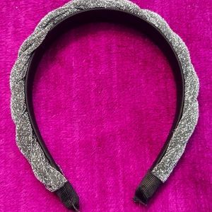 Silver Braided Headband
